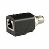 Asi M12 to RJ45 Adapter, M12 To RJ45 Bulkhead Connector, Male M12 D-Coded, Thru Panel Straight Adapter ASITPA-4512MD-S